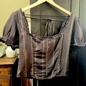 NWT Free People milkmaid style top